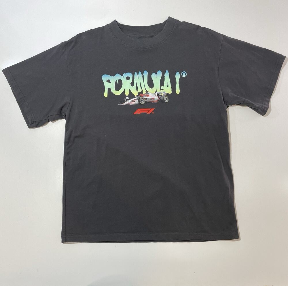 Formula 1 Men’s Dark Gray T Shirt PacSun Eco Millennial Racer Size Medium
